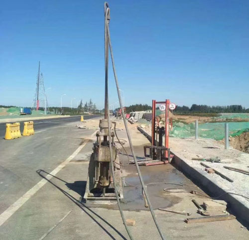 南溪公路高聚物注浆加固